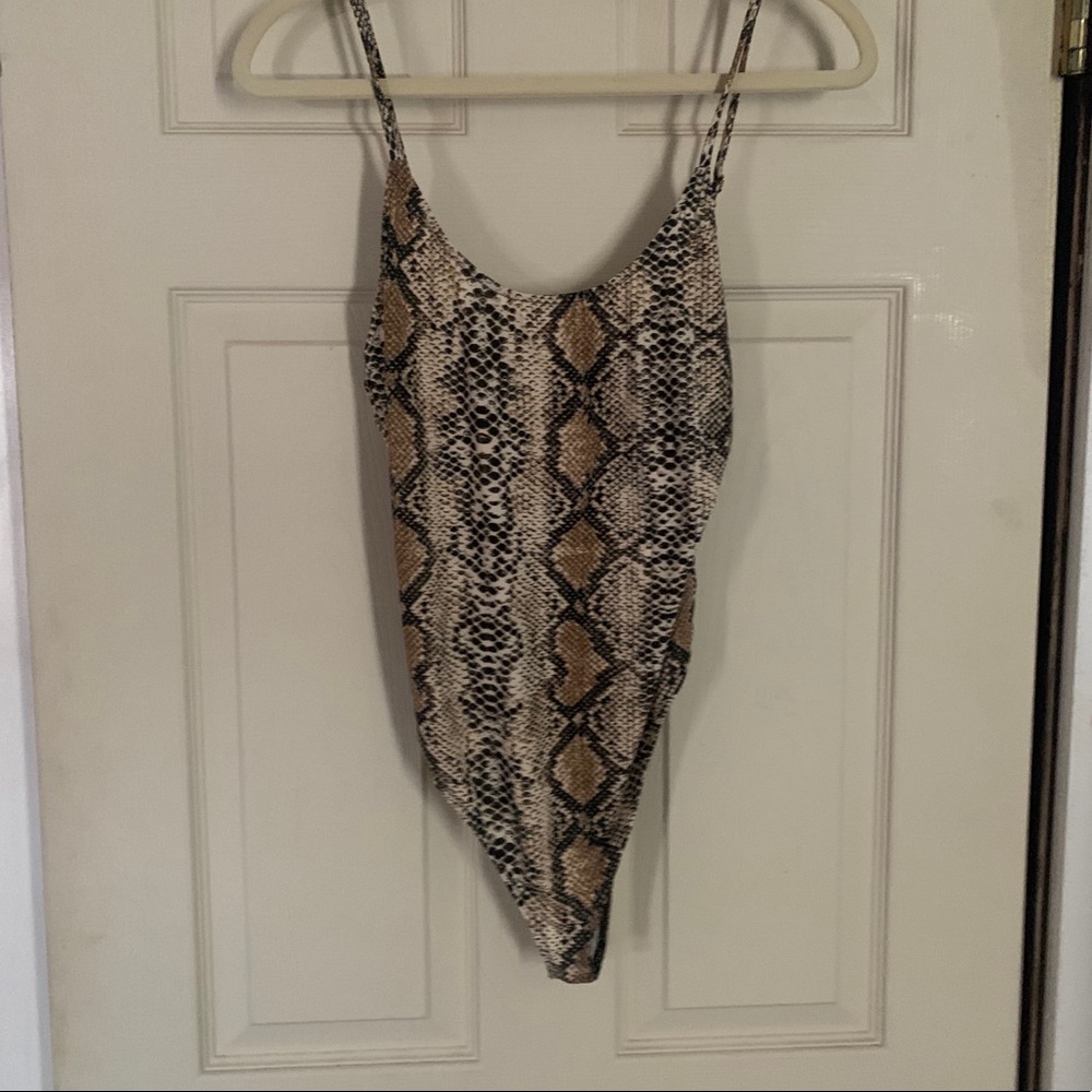 Snakeskin bodysuit